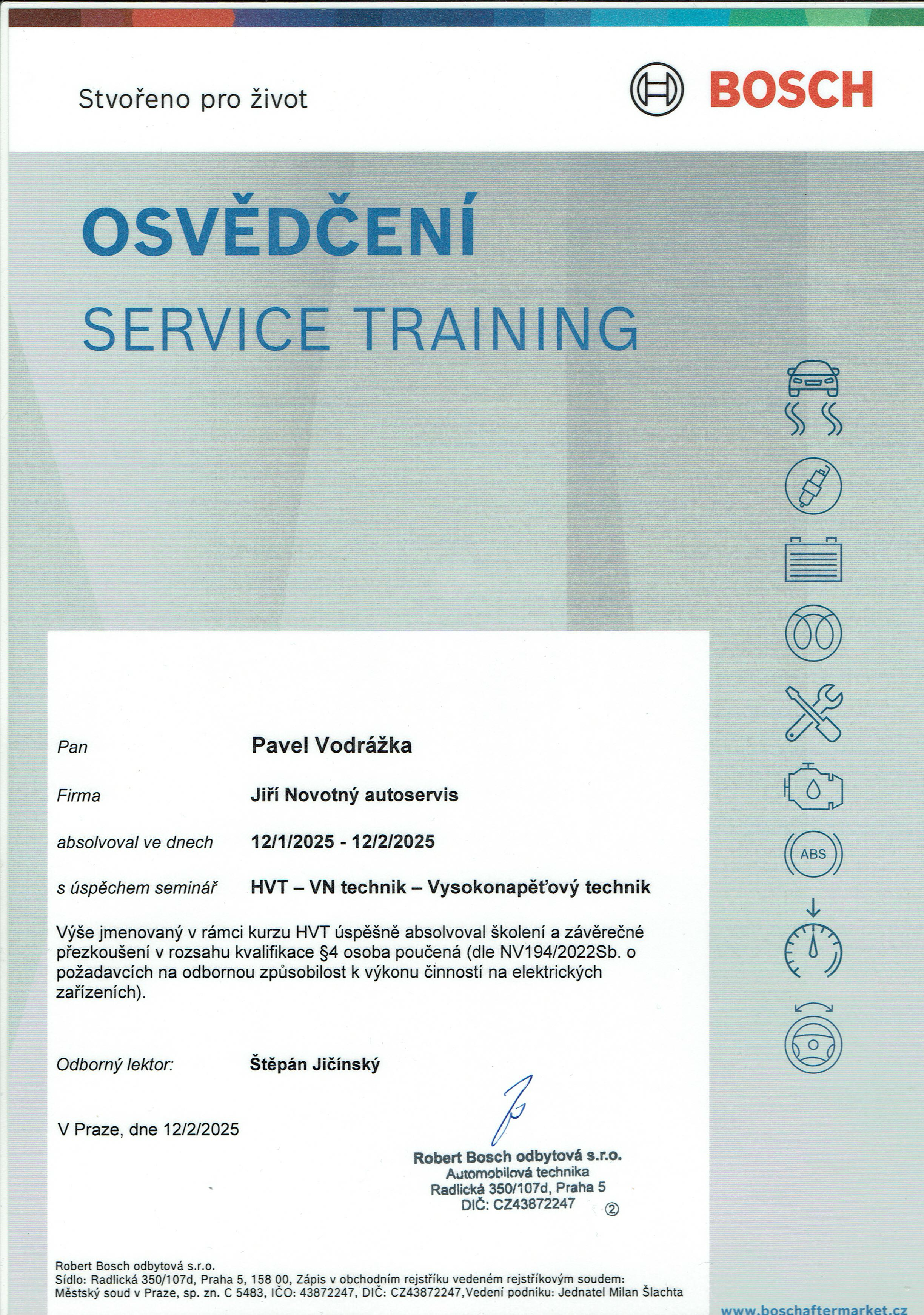 Certifikát